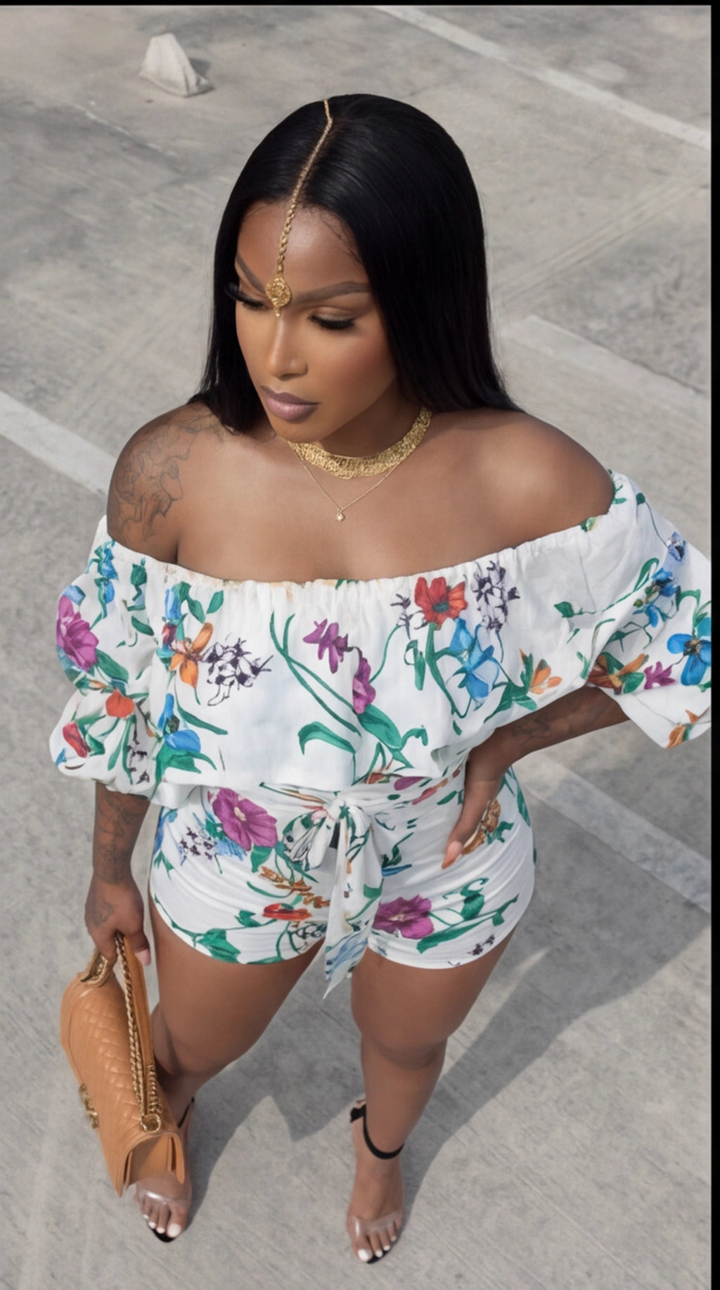Trending Off Shoulders White Romper