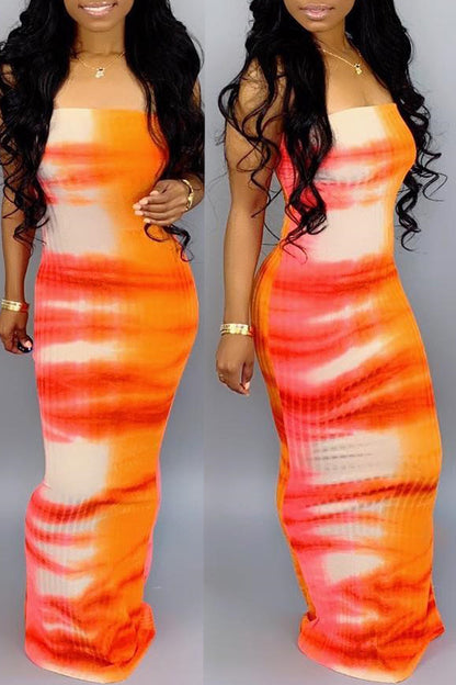 TieDye Orange Sundress