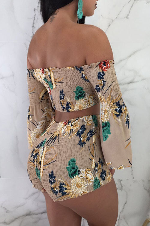 Flower Two Piece Short Set