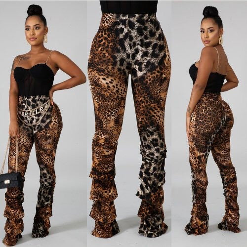 Trending Leopard High Waist Pants